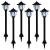 Lămpi solare de exterior cu LED, 6 buc., negru GartenMobel Dekor