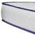 Pat cu saltea spumă memorie, alb, 90x200 cm, piele ecologică GartenMobel Dekor