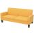 Set de canapele, 2 piese, galben, material textil GartenMobel Dekor