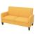 Set de canapele, 2 piese, galben, material textil GartenMobel Dekor