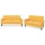 Set de canapele, 2 piese, galben, material textil GartenMobel Dekor