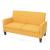 Set de canapele, 2 piese, galben, material textil GartenMobel Dekor