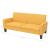 Set de canapele, 2 piese, galben, material textil GartenMobel Dekor