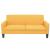 Set de canapele, 2 piese, galben, material textil GartenMobel Dekor