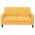 Set de canapele, 2 piese, galben, material textil GartenMobel Dekor