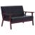 Set de canapele, 2 piese, negru, piele ecologică GartenMobel Dekor