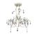 Candelabre suspendate de plafon cu cristale 2 buc. alb elegant GartenMobel Dekor