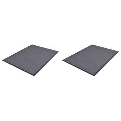 Covorașe de ușă din PVC, 2 buc., gri, 90x60 cm GartenMobel Dekor