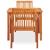 Set mobilier de exterior cu perne 3 piese, lemn masiv de acacia GartenMobel Dekor