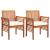 Set mobilier de exterior cu perne 3 piese, lemn masiv de acacia GartenMobel Dekor