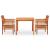 Set mobilier de exterior cu perne 3 piese, lemn masiv de acacia GartenMobel Dekor