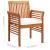 Set mobilier de exterior cu perne 3 piese, lemn masiv de acacia GartenMobel Dekor