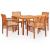 Set mobilier de exterior cu perne 5 piese lemn masiv de acacia GartenMobel Dekor