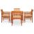 Set mobilier de exterior cu perne 5 piese lemn masiv de acacia GartenMobel Dekor
