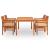 Set mobilier de exterior cu perne 5 piese lemn masiv de acacia GartenMobel Dekor