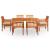 Set mobilier de exterior cu perne 7 piese lemn masiv de acacia GartenMobel Dekor