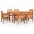 Set mobilier de exterior cu perne 7 piese lemn masiv de acacia GartenMobel Dekor