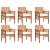 Set mobilier de exterior cu perne 7 piese lemn masiv de acacia GartenMobel Dekor