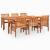 Set mobilier de exterior cu perne 7 piese lemn masiv de acacia GartenMobel Dekor