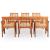 Set mobilier de exterior cu perne 7 piese lemn masiv de acacia GartenMobel Dekor