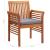Set mobilier de exterior cu perne 3 piese, lemn masiv de acacia GartenMobel Dekor