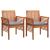 Set mobilier de exterior cu perne 3 piese, lemn masiv de acacia GartenMobel Dekor