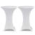 Husă de masă cu picior Ø70 cm, 4 buc., alb, elastic GartenMobel Dekor