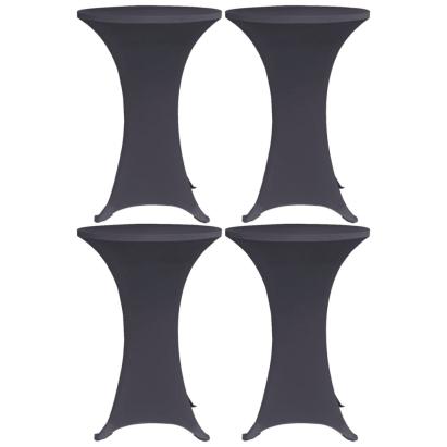 Husă elastică pentru masă, 4 buc., antracit, 80 cm GartenMobel Dekor