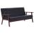 Set canapea, 3 piese., negru, piele artificială GartenMobel Dekor