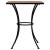 Set de bistro mozaic, 3 piese, cărămiziu, placă ceramică GartenMobel Dekor