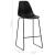Scaune de bar, 6 buc., negru, plastic GartenMobel Dekor