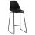 Scaune de bar, 6 buc., negru, plastic GartenMobel Dekor