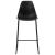 Scaune de bar, 6 buc., negru, plastic GartenMobel Dekor