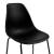 Scaune de bar, 6 buc., negru, plastic GartenMobel Dekor