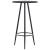 Set de bar, 5 piese, negru, plastic GartenMobel Dekor