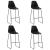 Set de bar, 5 piese, negru, plastic GartenMobel Dekor