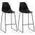 Set mobilier de bar, 3 piese, negru, plastic GartenMobel Dekor