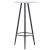 Set mobilier de bar, 5 piese, negru, plastic GartenMobel Dekor