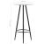 Set mobilier de bar, 5 piese, negru, plastic GartenMobel Dekor