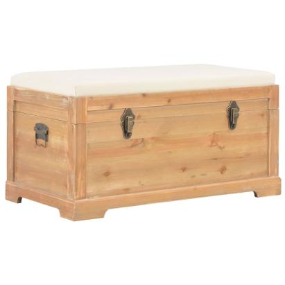 Ladă de depozitare cu pernă, 80 x 40 x 40 cm, MDF GartenMobel Dekor