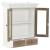 Dulap de perete, alb, 49x22x59 cm, lemn prelucrat GartenMobel Dekor