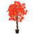 Plantă artificială arțar cu ghiveci, roșu, 120 cm GartenMobel Dekor