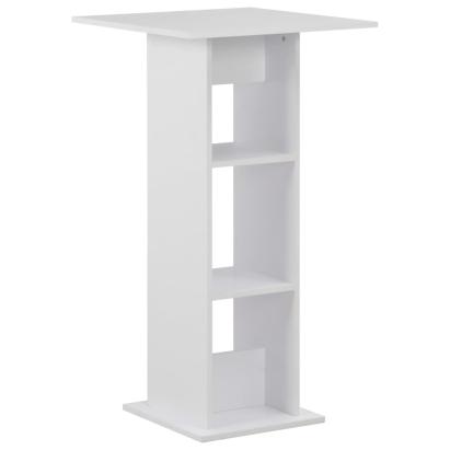 Masă de bar, alb, 60 x 60 x 110 cm GartenMobel Dekor