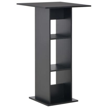 Masă de bar, negru, 60 x 60 x 110 cm GartenMobel Dekor
