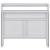Masă de bar cu 2 blaturi, alb, 130x40x120 cm GartenMobel Dekor