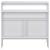 Masă de bar cu 2 blaturi, alb, 130x40x120 cm GartenMobel Dekor