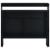 Masă de bar cu 2 blaturi, negru, 130x40x120 cm GartenMobel Dekor