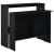 Masă de bar cu 2 blaturi, negru, 130x40x120 cm GartenMobel Dekor