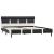 Cadru de pat cu LED, gri, 140 x 200 cm, piele artificială GartenMobel Dekor
