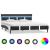 Cadru de pat cu LED, gri, 140 x 200 cm, piele artificială GartenMobel Dekor